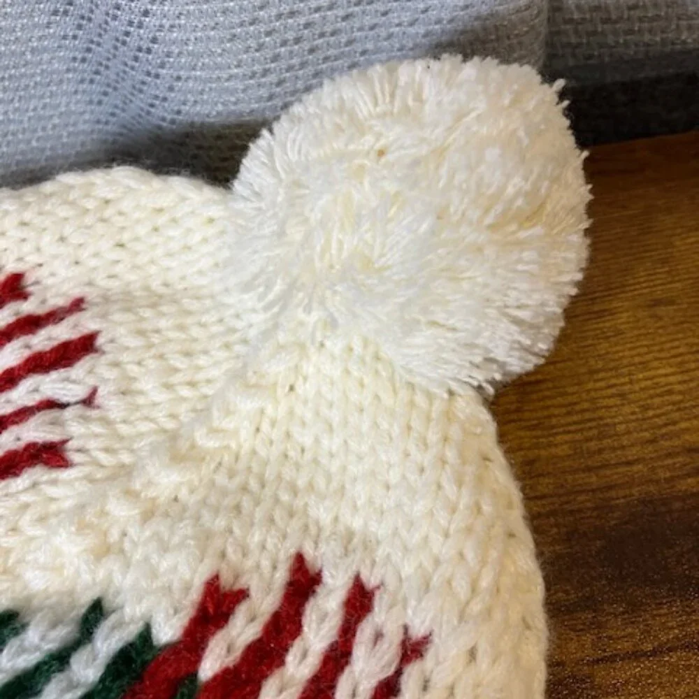 Girls Nomis Pom Pom Beanie‎ White/Multicolored